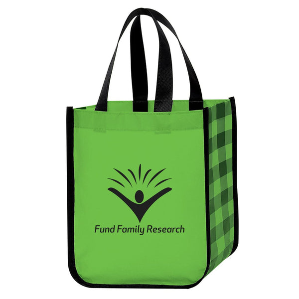 Add Your Logo: Perfectly Plaid Tote Bag