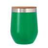 Add Your Logo:12 oz. Wine Stainless Tumbler with Bamboo Lid - disco