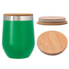 Add Your Logo:12 oz. Wine Stainless Tumbler with Bamboo Lid - disco