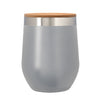 Add Your Logo:12 oz. Wine Stainless Tumbler with Bamboo Lid - disco