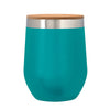 Add Your Logo:12 oz. Wine Stainless Tumbler with Bamboo Lid - disco