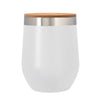 Add Your Logo:12 oz. Wine Stainless Tumbler with Bamboo Lid - disco