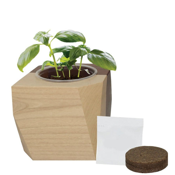 Add Your Logo: Modern Wooden Planter