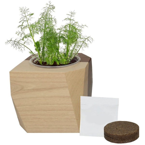 Add Your Logo: Modern Wooden Planter