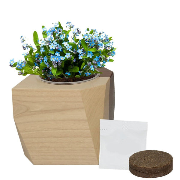 Add Your Logo: Modern Wooden Planter