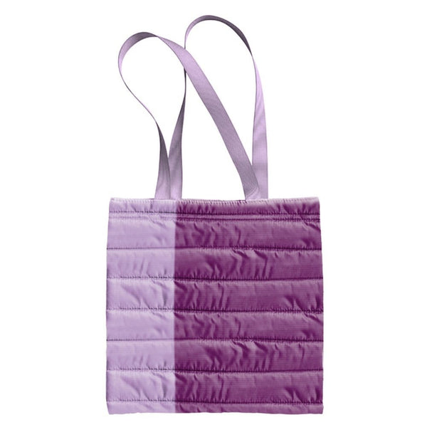 Add Your Logo: Reuse & Recycle Puffy Tote Bag