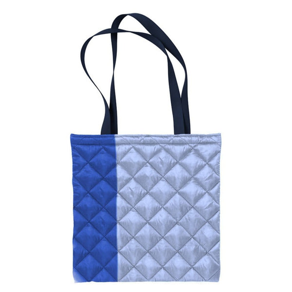 Add Your Logo: Reuse & Recycle Puffy Tote Bag
