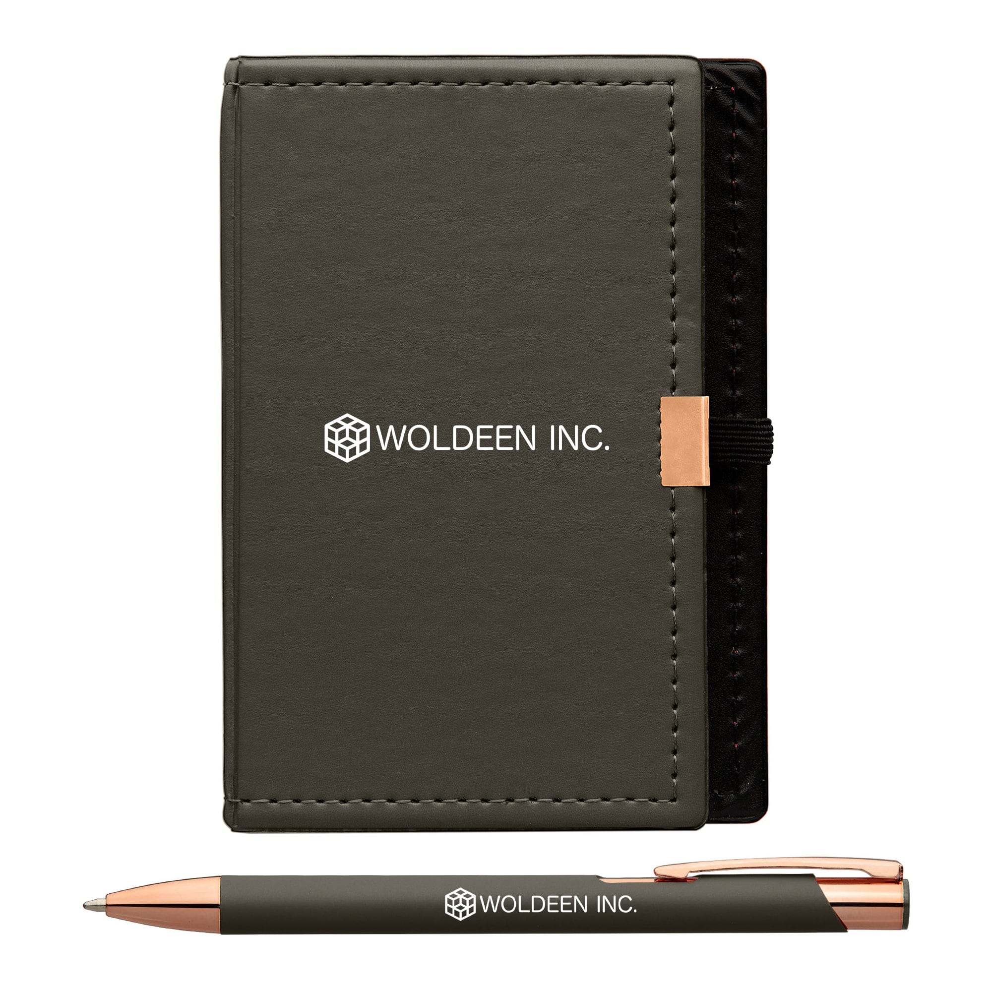 Notepage Pen Add Your Logo: Pocket Notepad & Pen Gift Set – Baudville