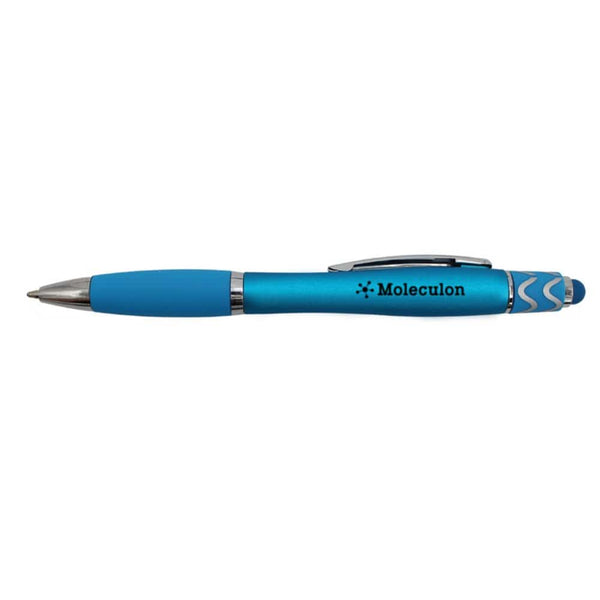 Add Your Logo: Halcyon Silhouette Spin Top Pen with Stylus