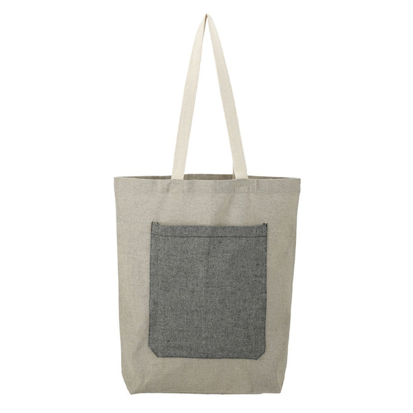 Add Your Logo: Recycled Cotton Pocket Tote