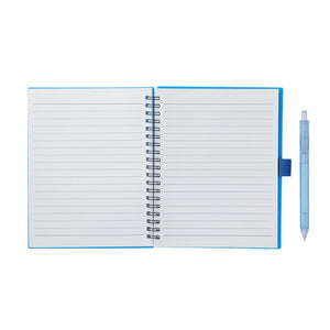 Add Your Logo: Recycled Spiral Notebook w/ RPET Pen