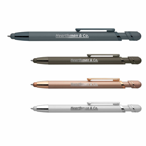 Add Your Logo: Atlantic Softy Monochrome Metallic Stylus Pen