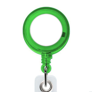 Add Your Logo: Translucent Round Badge Reel - Better