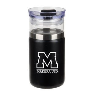 Add Your Logo: 12 oz Glass Tumbler & Insulated Can Cooler