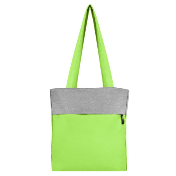 Add Your Logo: Heathered Hue Tote Bag