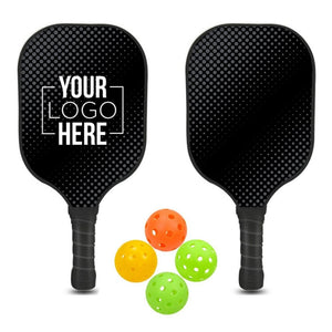 Add Your Logo: RallyPro Wooden Pickleball Set