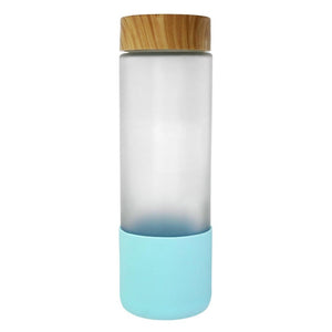 Add Your Logo: 22 oz Frosted Glass Grip Bottle