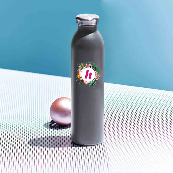 Custom: Posh Stainless Steel Water Bottle Gray