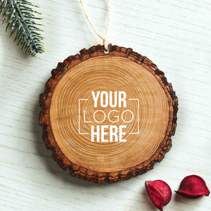 Custom: Wood Slice Holiday Ornament