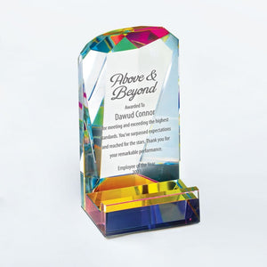 Vibrant Crystal Phone Holder Trophy