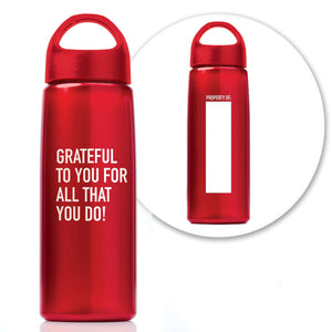 Custom: Luminous Value Water Bottle - Grateful to You