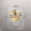 Executive Crystal Skeleton Clock - Gold