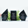 Executive Stone Marble Prism Trophy - Black