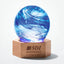 Light-Up Art Glass Globe Trophy