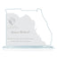 State Map Jade Glass Trophy - Florida