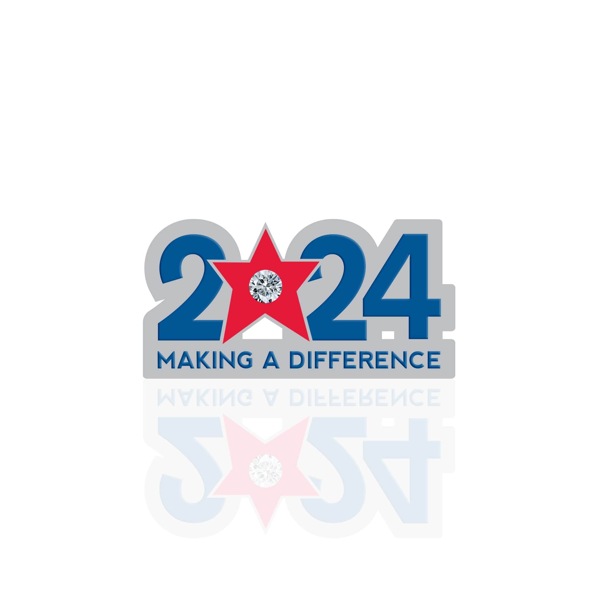 Lapel Pin - 2024: Making a Difference with Gem