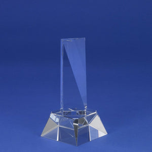 Crystal Sculpture Trophy - Triangle