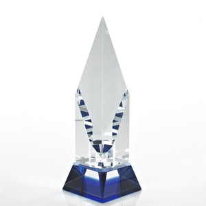 Crystal and Blue Trophy - Diamond