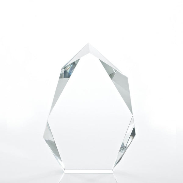 Executive Beveled Crystal Trophy - Peak - Medium