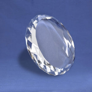 Diamond Cut Crystal Paperweight