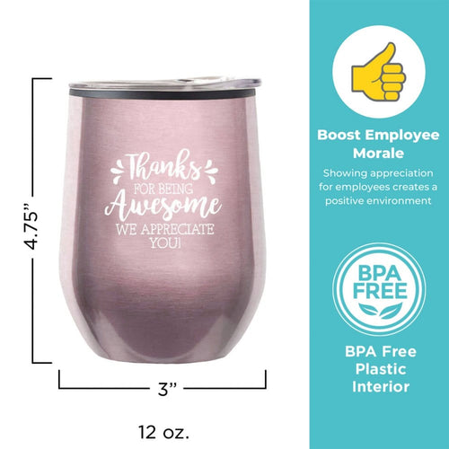 Big Sip Stainless Steel Tumbler - Thanks For All You Do – Baudville