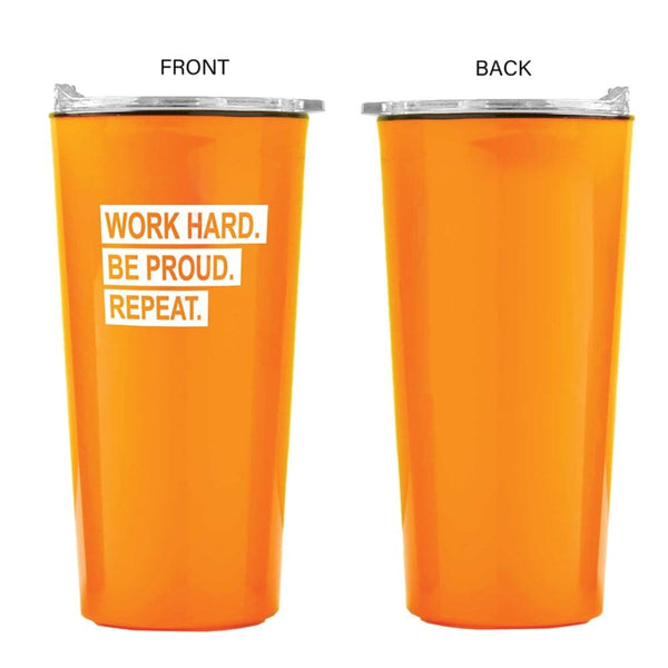 Custom: Road Trip Travel Tumbler - Work Hard