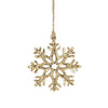 Golden Snowflake Ornament