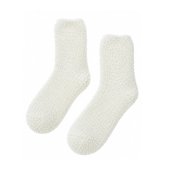 Cloud Nine Cozy Socks, customizable branded apparel & accessories > clothing > socks > crew socks, front view