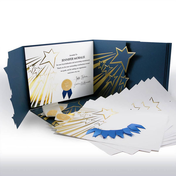 Certificate Paper Bundle - Shooting Stars - 50pk