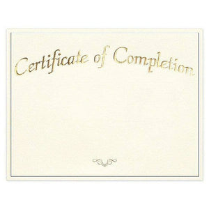 Certificate Paper Bundle - Completion