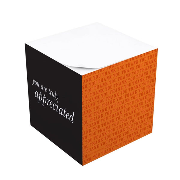 Adhesive Note Cube - You are Truly Appreciated