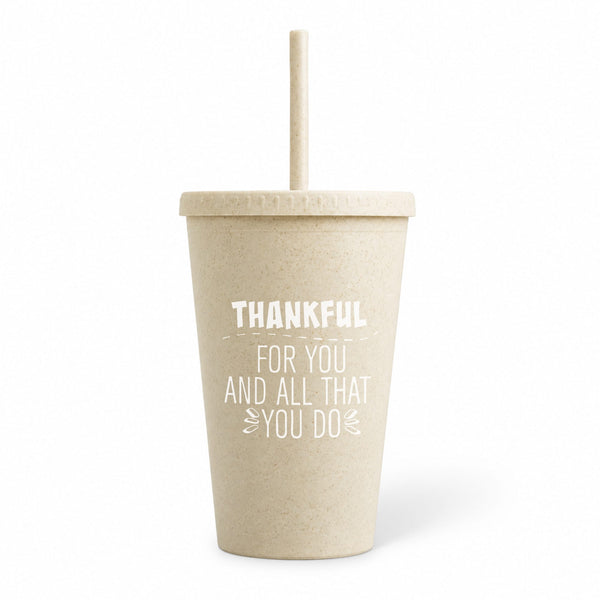 Eco-Smart Wheat Tumbler - Thankful for You