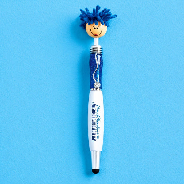 Nurse Moptopper Pen & Mini Journal - Blue - Pen