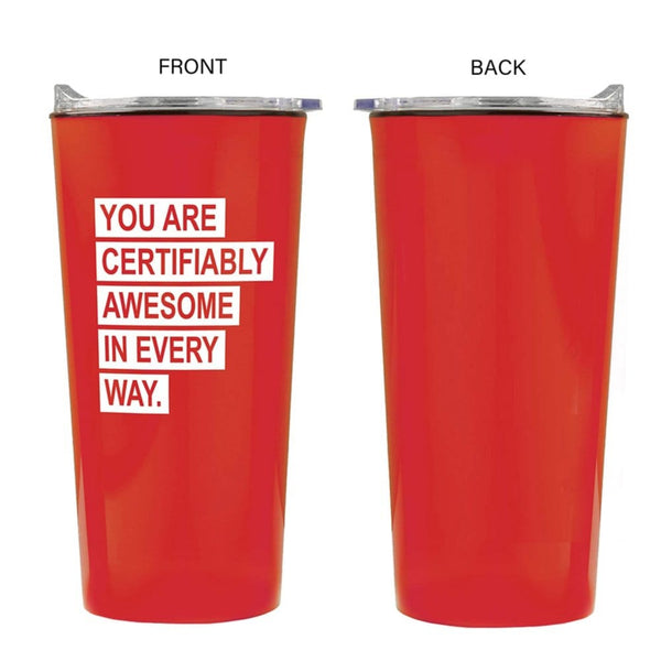 Custom: Road Trip Travel Mug - You Are Certifiably Awesome