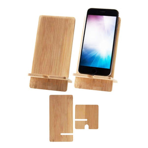 Custom: Natural Bamboo Cell Phone Stand
