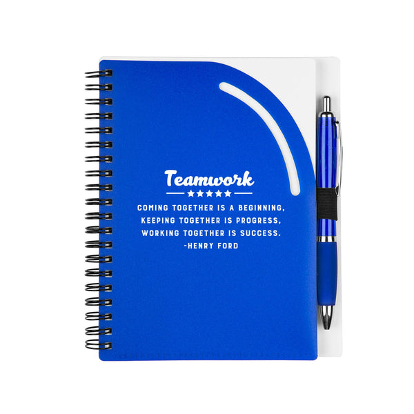 Color Pop Value Journal & Pen - Teamwork Blue