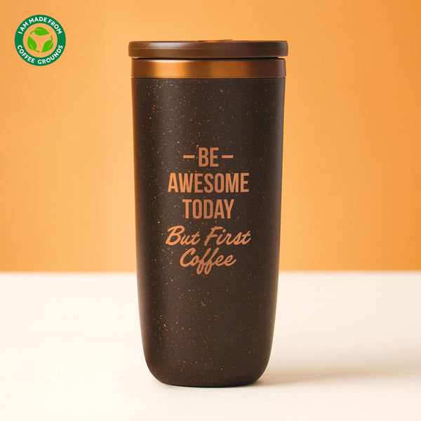 Cosmic Copper Coffee Tumbler -
But First Coffee