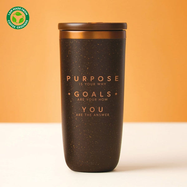 Cosmic Copper Coffee Tumbler - Purpose Is Your Why