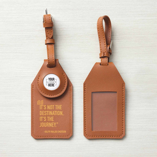 Custom: Modern Luggage Tag and Apple AirTag Gift Set - It's The Journey