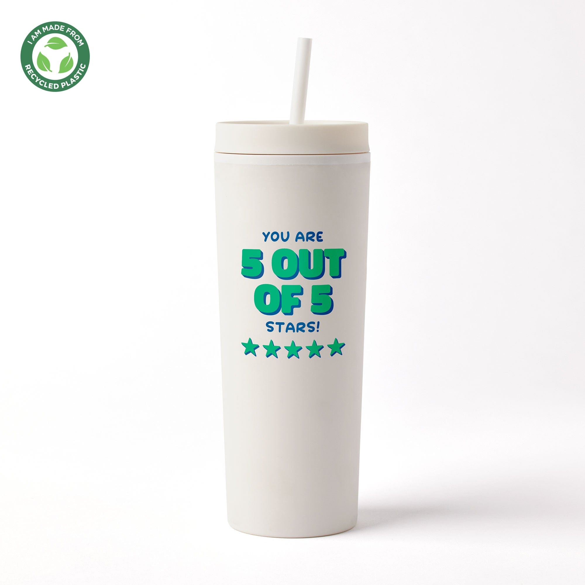 Sustainable Soft Touch Travel Tumbler - Five Stars